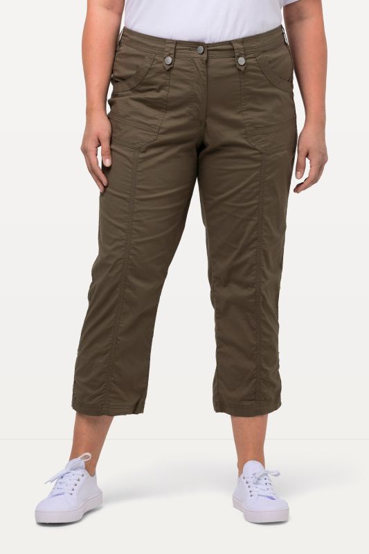 Roll-Tab Hem Stretch Cargo Pants