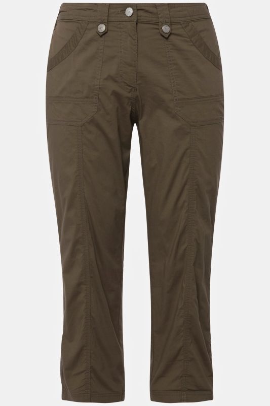 Roll-Tab Hem Stretch Cargo Pants