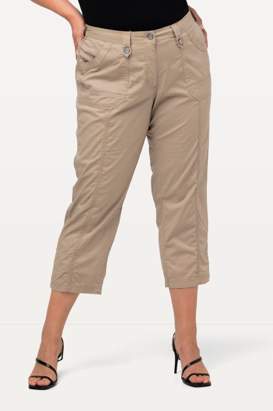 Roll-Tab Hem Stretch Cargo Pants