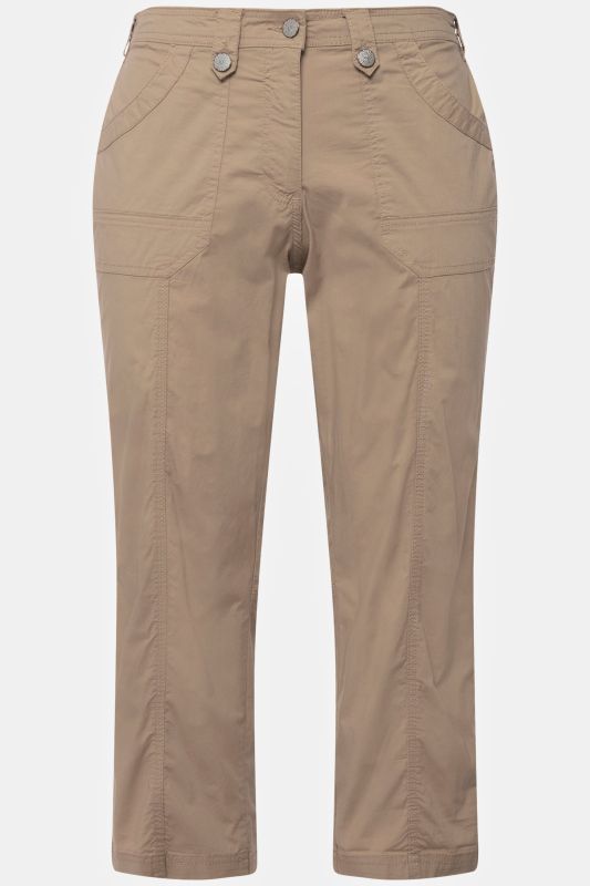 Roll-Tab Hem Stretch Cargo Pants