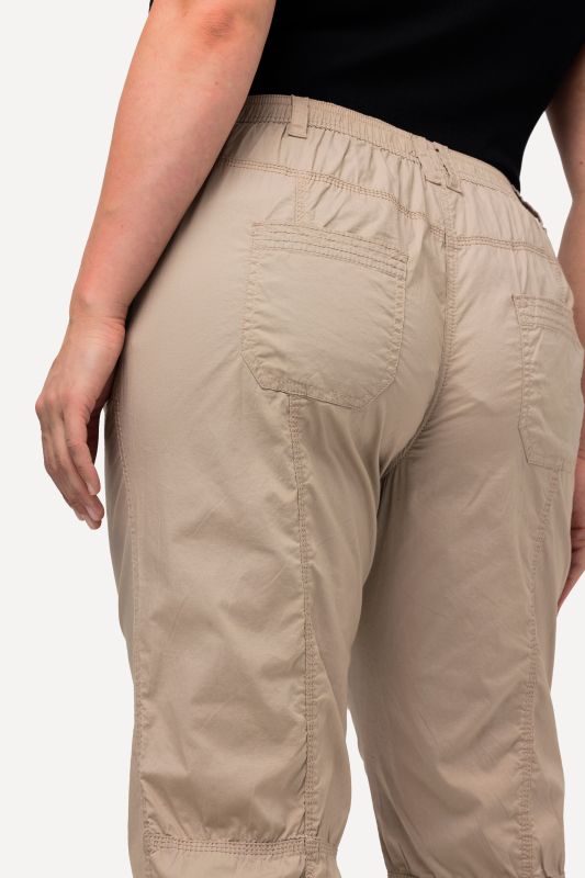 Roll-Tab Hem Stretch Cargo Pants