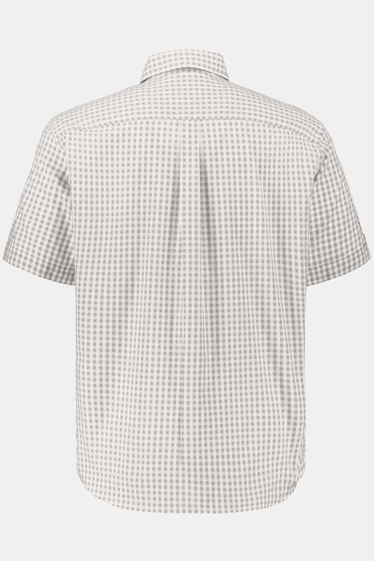 Short Sleeve Check Print Traditional Shirt