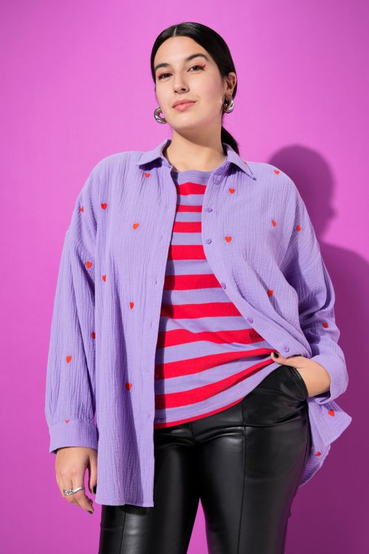 Oversized Embroidered Shirt