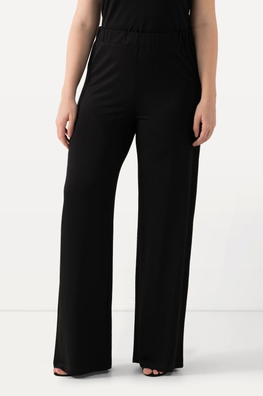 Wide Fit Slinky Piqué Stretch Knit Pants