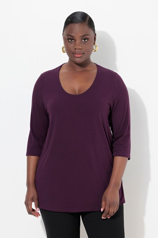 Round Neck Slinky Top