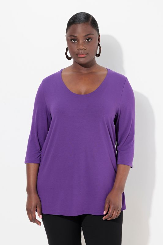 Round Neck Slinky Top