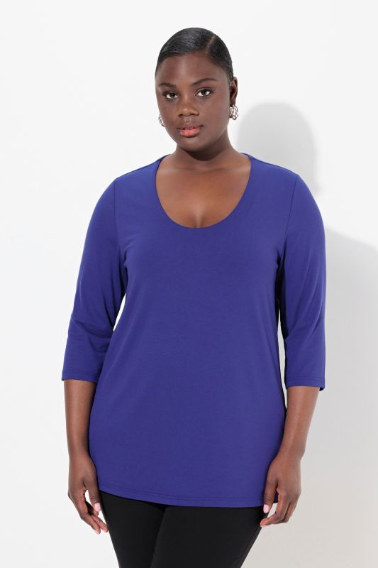 Round Neck Slinky Top