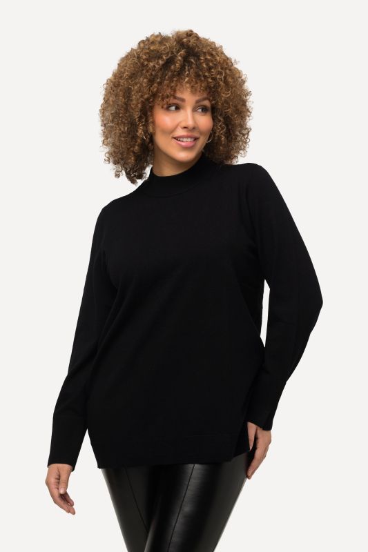 Long Sleeves Mock Turtleneck Sweater