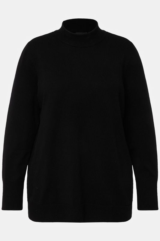 Long Sleeves Mock Turtleneck Sweater