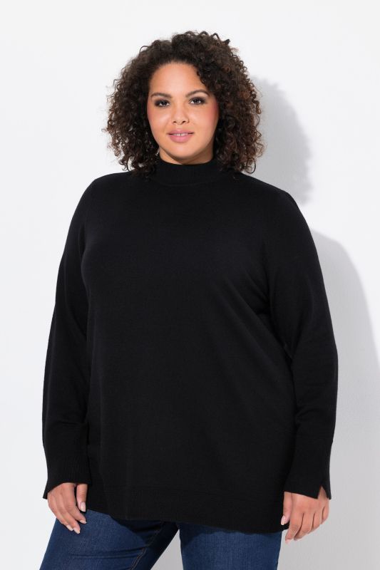 Long Sleeves Mock Turtleneck Sweater