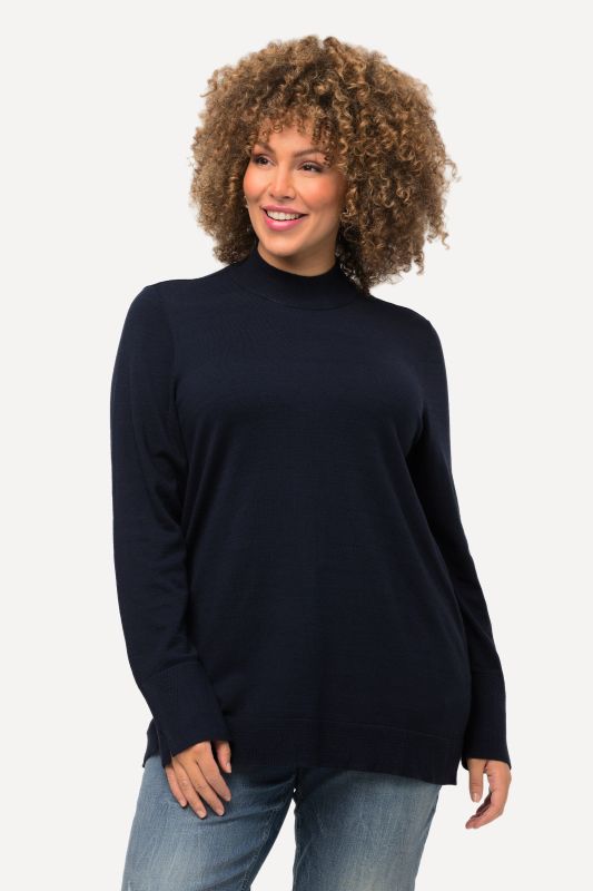 Long Sleeves Mock Turtleneck Sweater