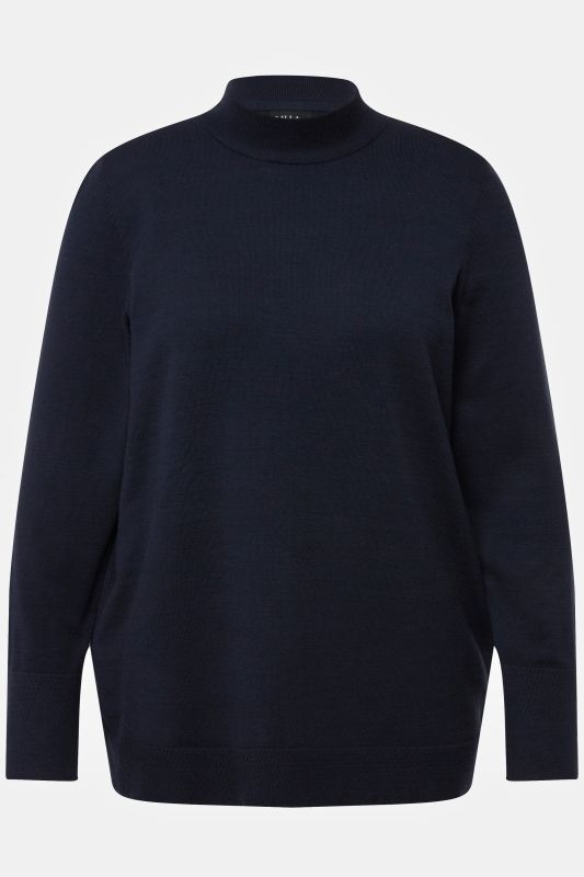 Long Sleeves Mock Turtleneck Sweater