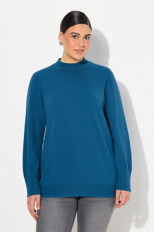 Long Sleeves Mock Turtleneck Sweater