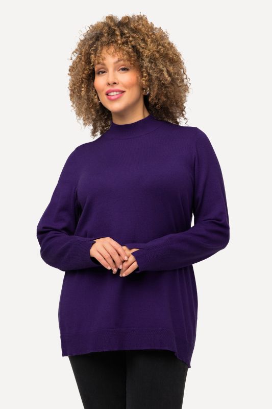 Long Sleeves Mock Turtleneck Sweater