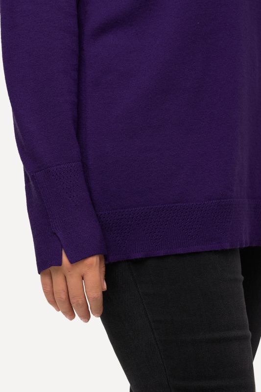 Long Sleeves Mock Turtleneck Sweater