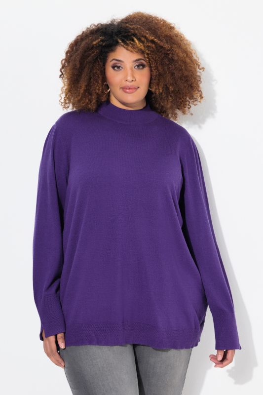 Long Sleeves Mock Turtleneck Sweater