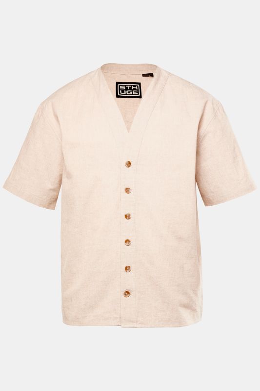 STHUGE linen-look shirt