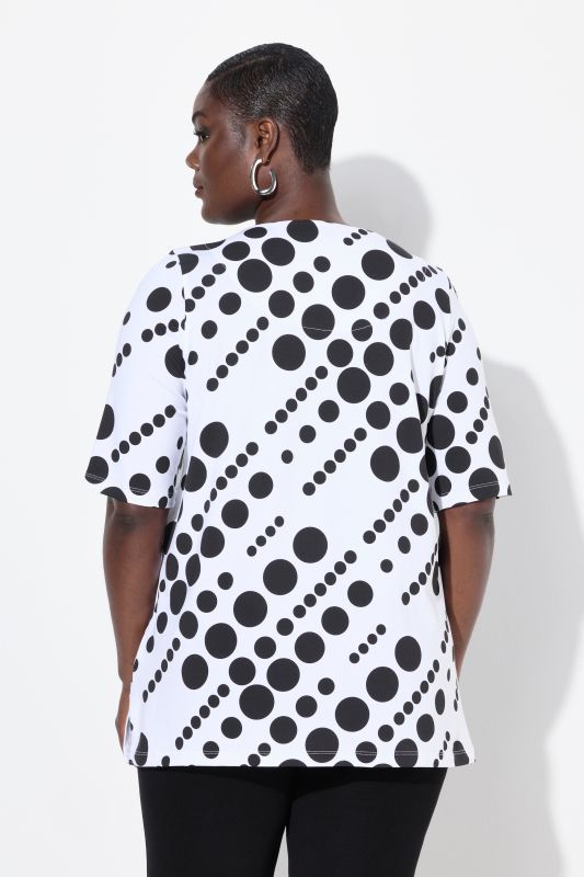 Polka Dot Short Sleeve Pima Cotton Tee