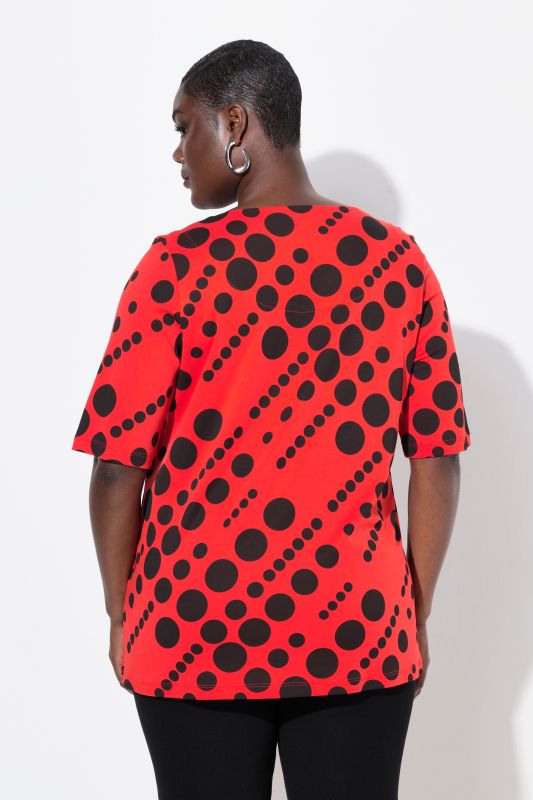 Polka Dot Short Sleeve Pima Cotton Tee