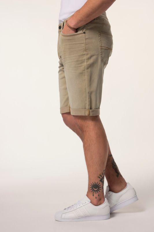 Colour denim Bermuda shorts FLEXNAMIC®