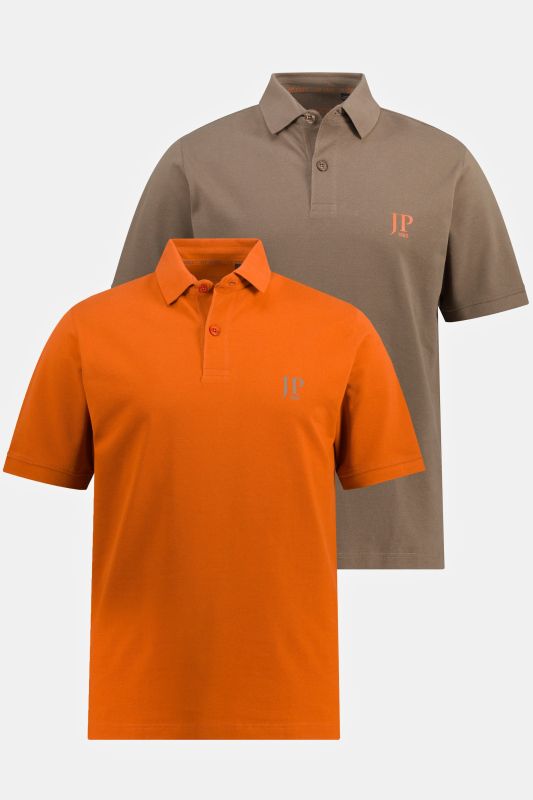 2 Pack of Polo Shirts, combed cotton piqué