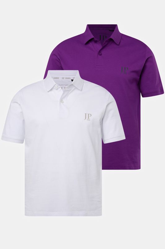 2 Pack of Polo Shirts, combed cotton piqué
