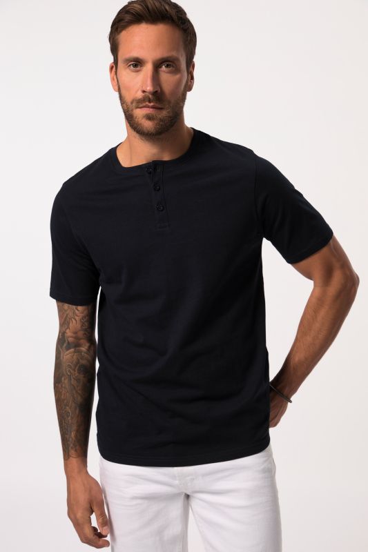 Short Sleeve Henley Shirt, Basic