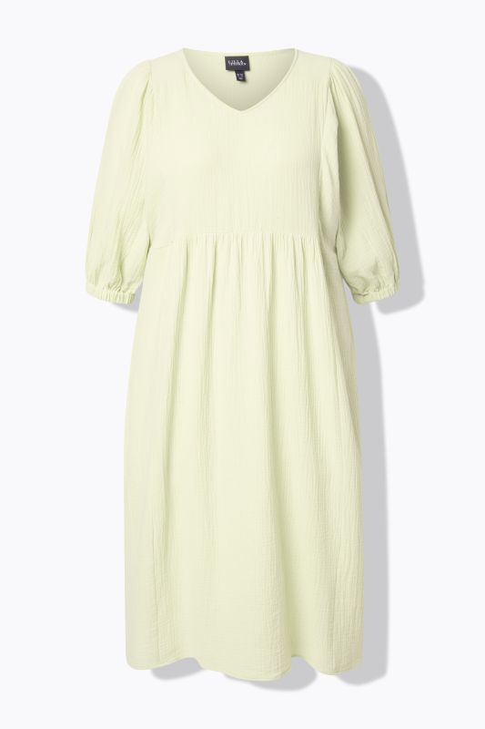 Tonal Leopard Print 3/4 Sleeve Midi Dress