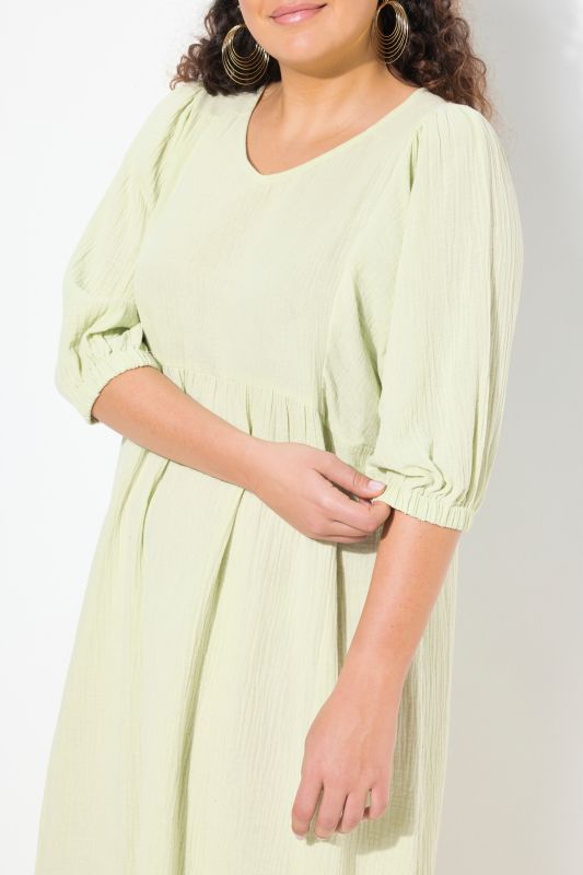Tonal Leopard Print 3/4 Sleeve Midi Dress