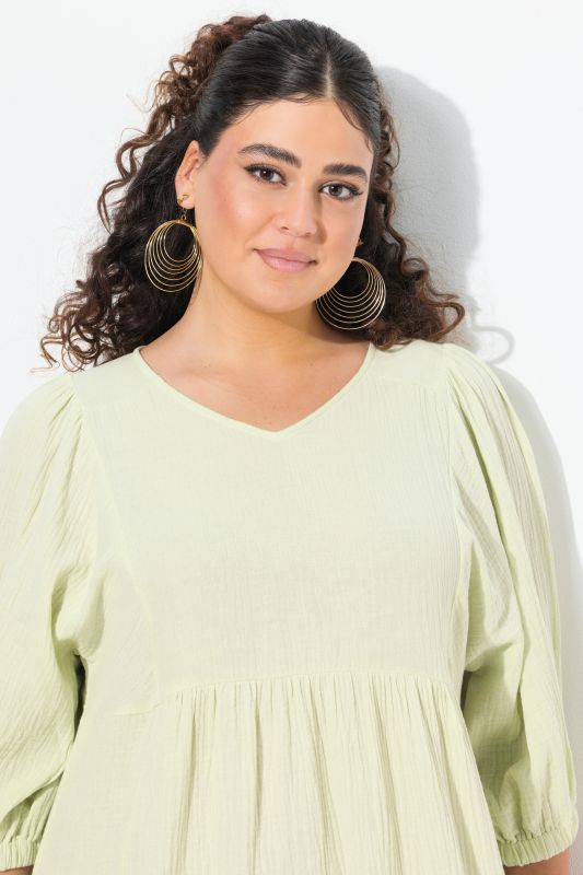 Tonal Leopard Print 3/4 Sleeve Midi Dress