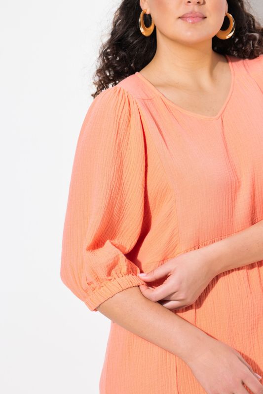 Tonal Leopard Print 3/4 Sleeve Midi Dress