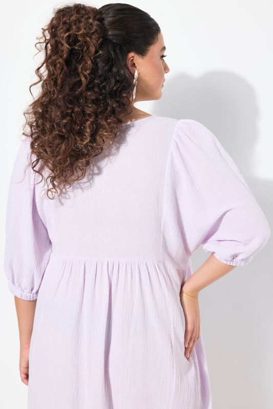 Tonal Leopard Print 3/4 Sleeve Midi Dress