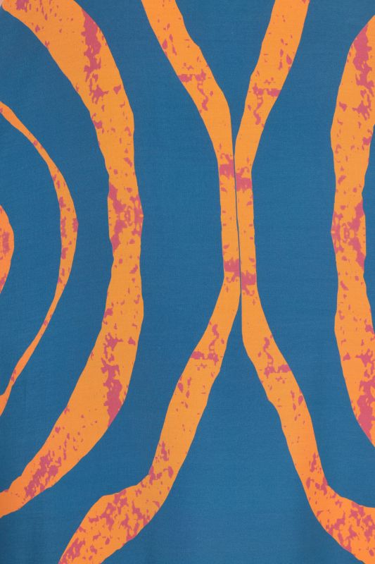 Circle Print Sleeveless A-Line Dress