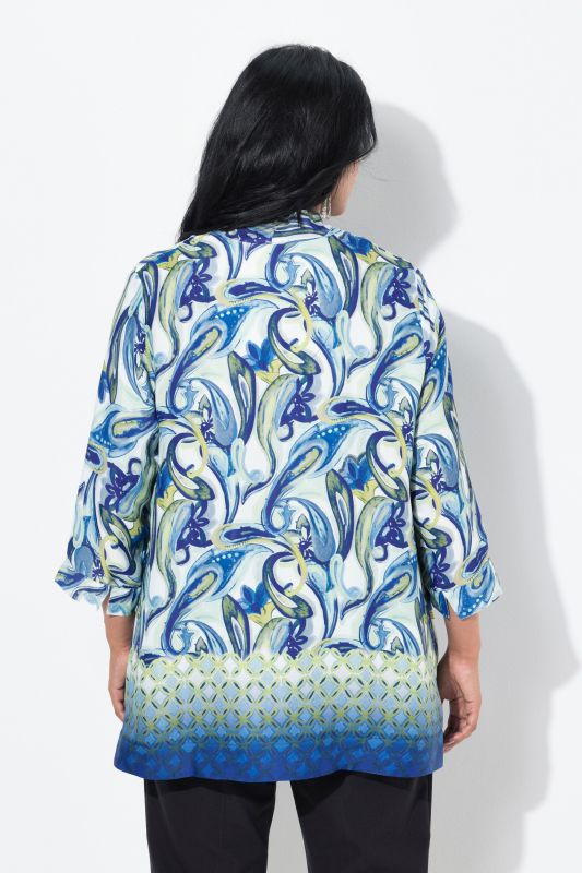 Marble Paisley 3/4 Sleeve Blouse