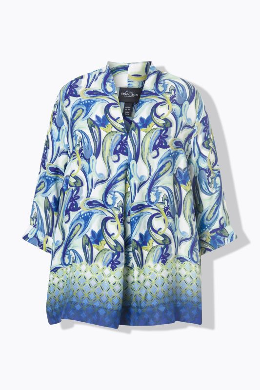 Marble Paisley 3/4 Sleeve Blouse