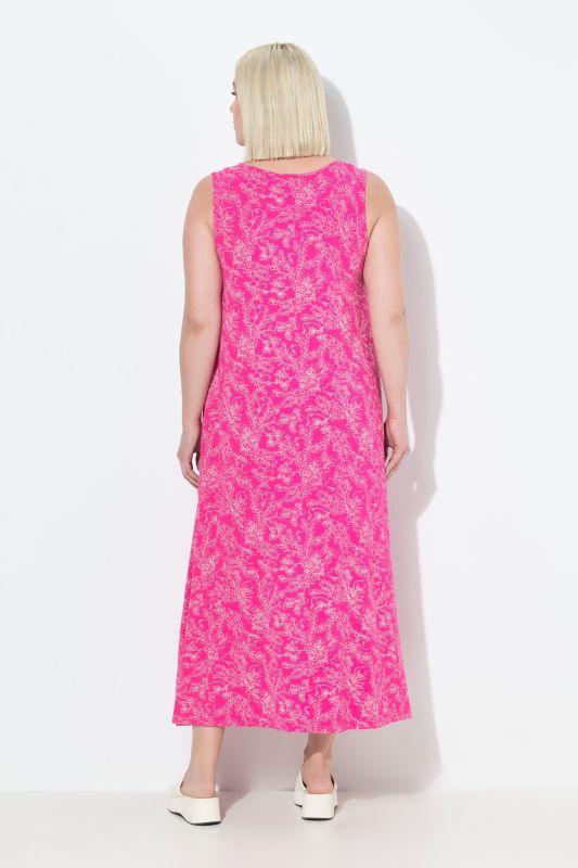 Sleeveless Vinework Stretch Fit Dress