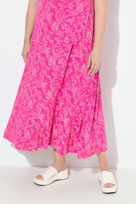Sleeveless Vinework Stretch Fit Dress