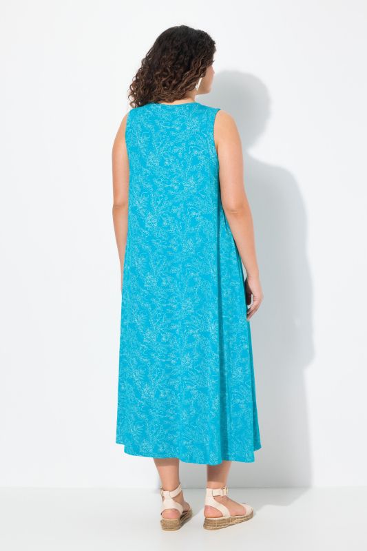 Sleeveless Vinework Stretch Fit Dress