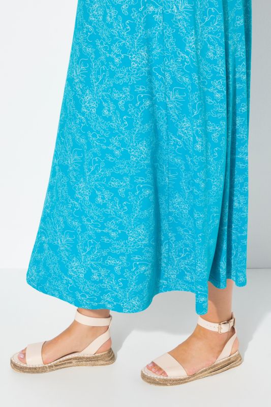 Sleeveless Vinework Stretch Fit Dress