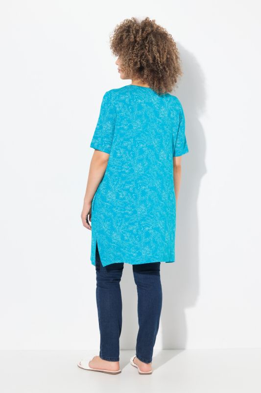 Vinework Short Sleeve Pleated Knit Tunic