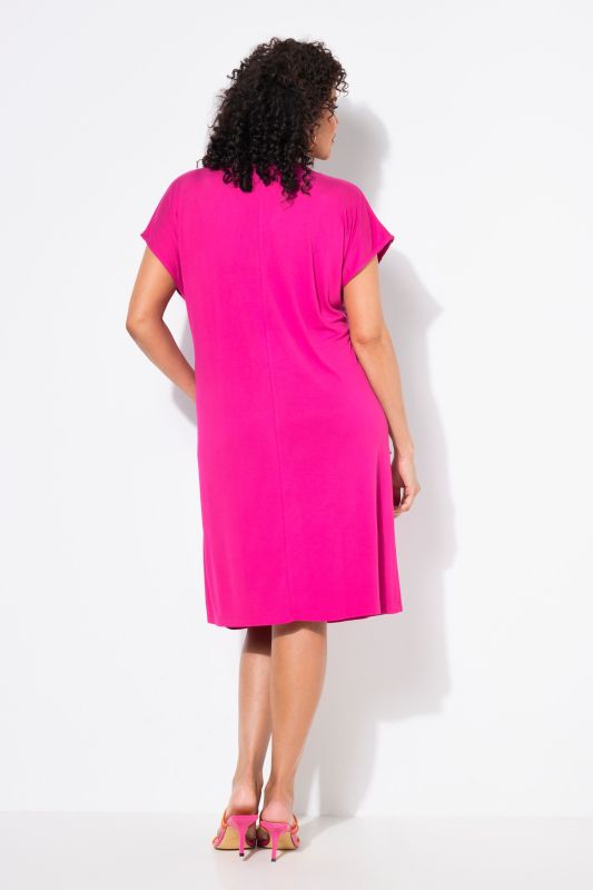 Geometric Floral Chiffon Panel Dress