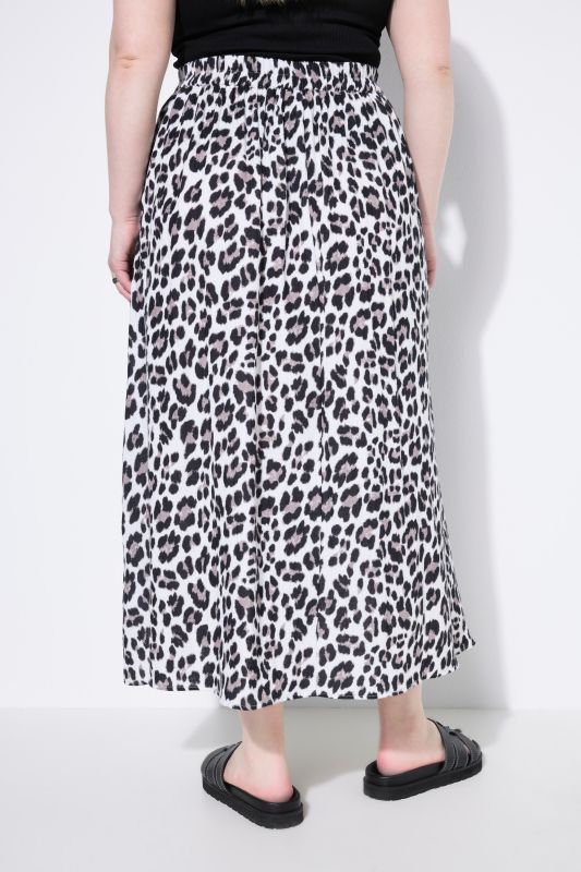 Muslin Leopard Print Skirt