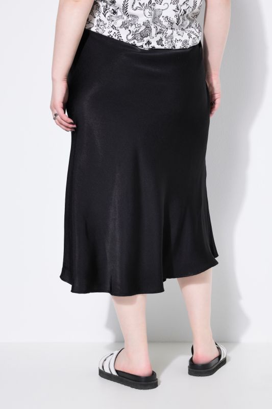 Satin Elastic Waist Skirt