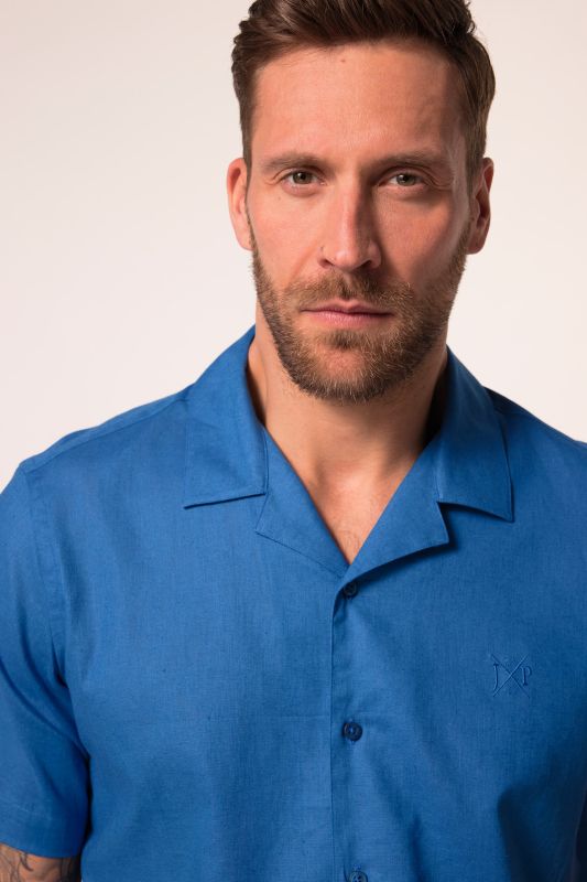 Short Sleeve Linen Blend Shirt