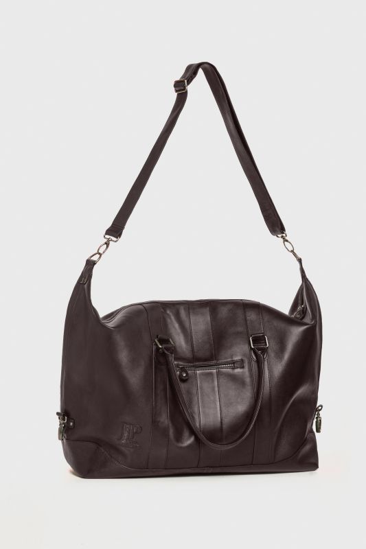 Weekender, leather bag, lamb nappa leather, for travelling