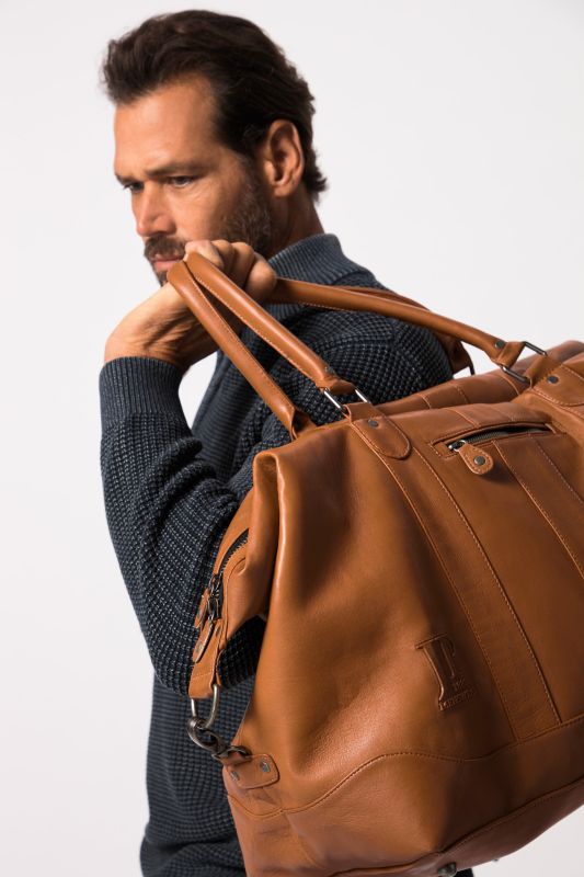 Weekender, leather bag, lamb nappa leather, for travelling