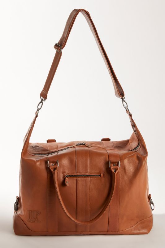 Weekender, leather bag, lamb nappa leather, for travelling