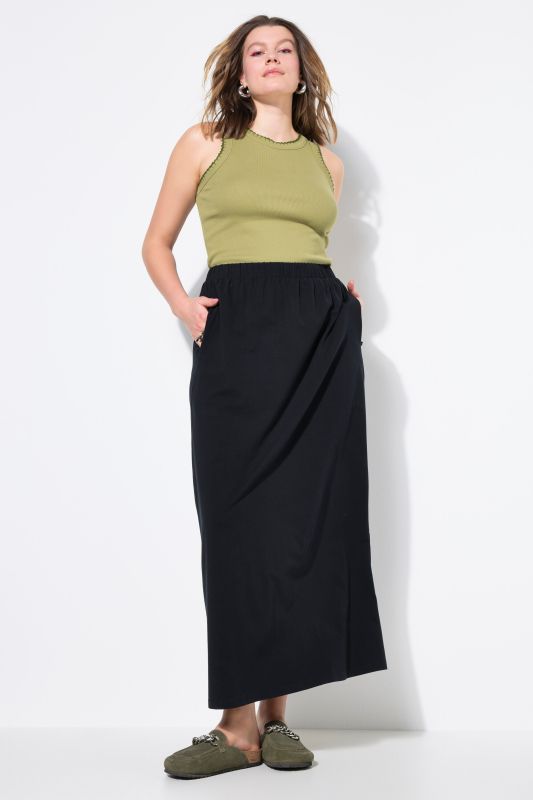 Jersey maxi skirt