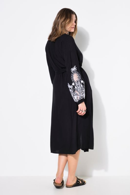 Shirt blouse midi dress