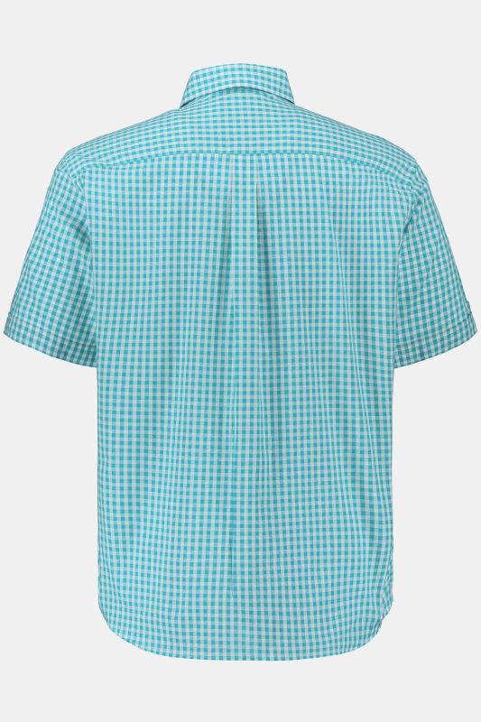 Short Sleeve Check Print Traditional Shirt